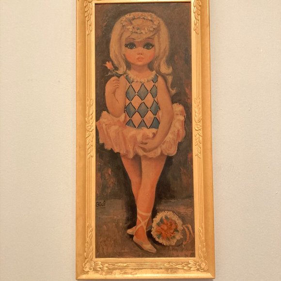 Set of 3 Framed Big Eye Prints by Goji - Picture 3 of 5